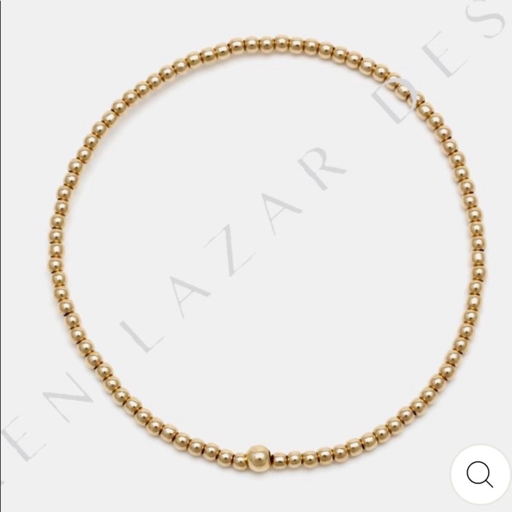 Karen Lazar 2mm 14K Yellow Gold Bracelet